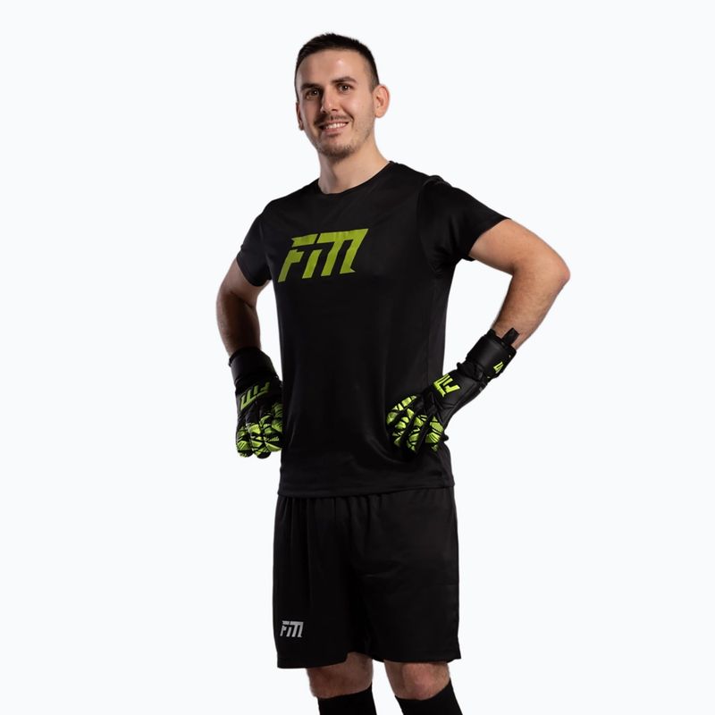 Kapus kesztyűk Football Masters Invictus X Training fekete/zöld 2