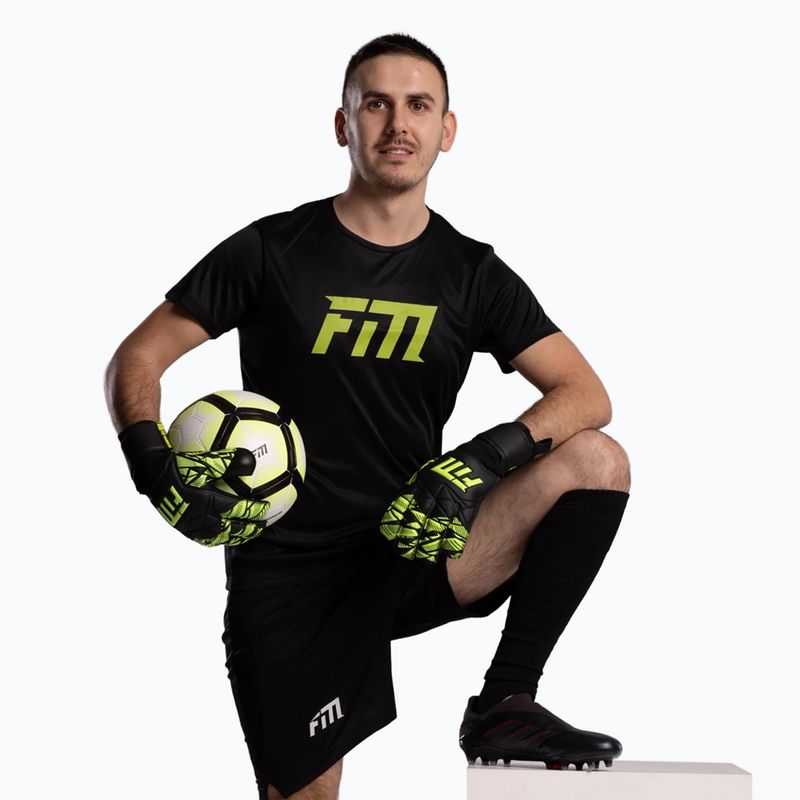 Kapus kesztyűk Football Masters Invictus X Training fekete/zöld 7