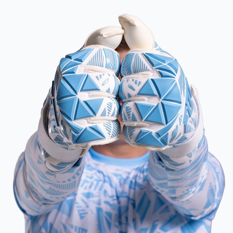 Kapus kesztyűk Football Masters Invictus X PRO fehér/kék 10