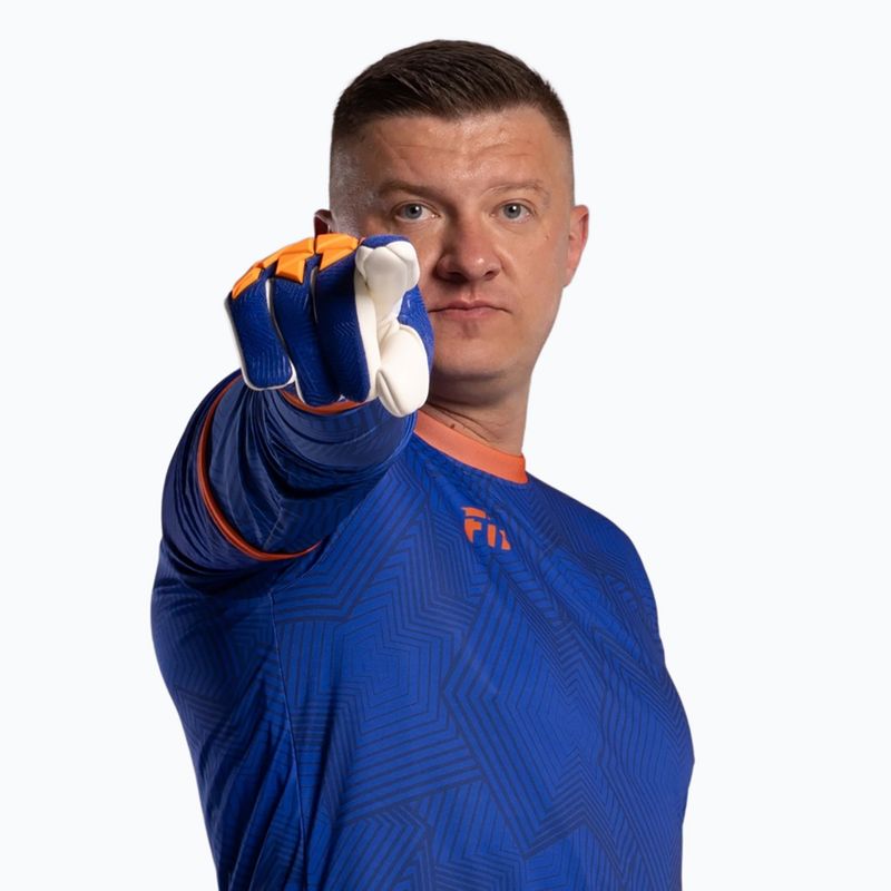 Football Masters Varis X PRO kapuszkesztyűk kék/narancs 5