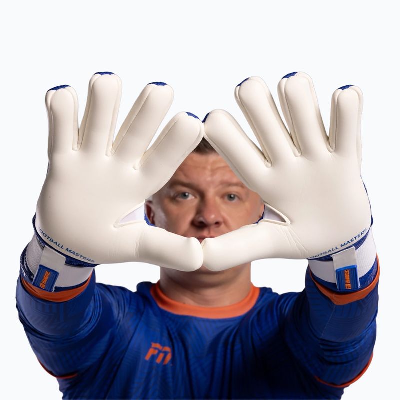 Football Masters Varis X PRO kapuszkesztyűk kék/narancs 8