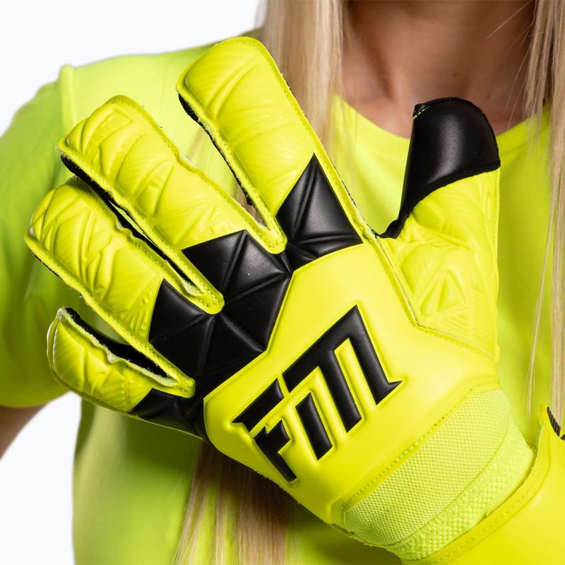 Kapuszkesztyűk Football Masters Invictus X sárga fluo 5
