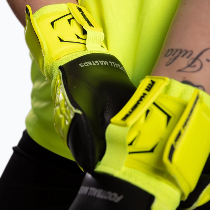 Kapuszkesztyűk Football Masters Invictus X sárga fluo 7