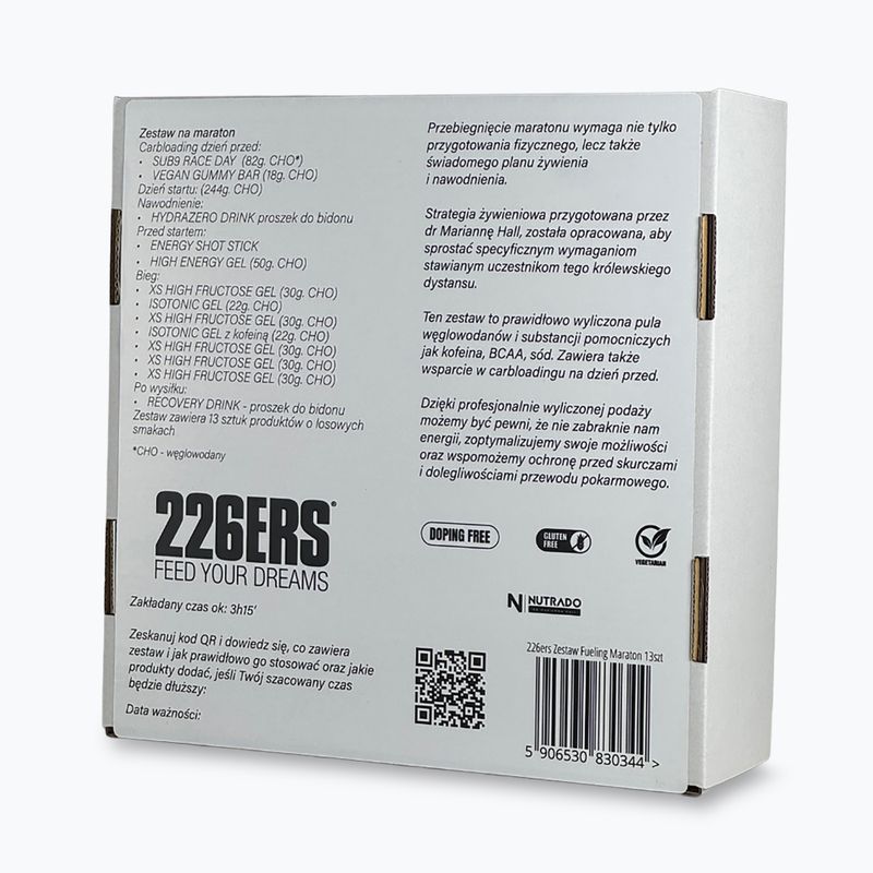 Készlet helyes táplálkozás 226ERS half marathon 13 pcs 2