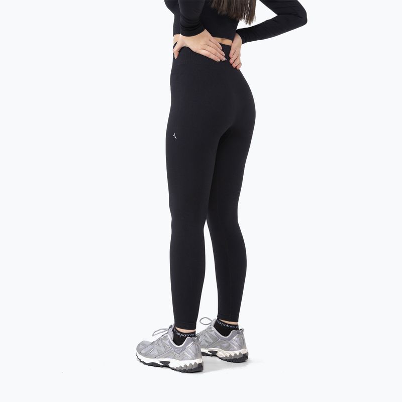 Női edző leggings Carpatree Dopamine Buzz Seamless obszidián fekete 3