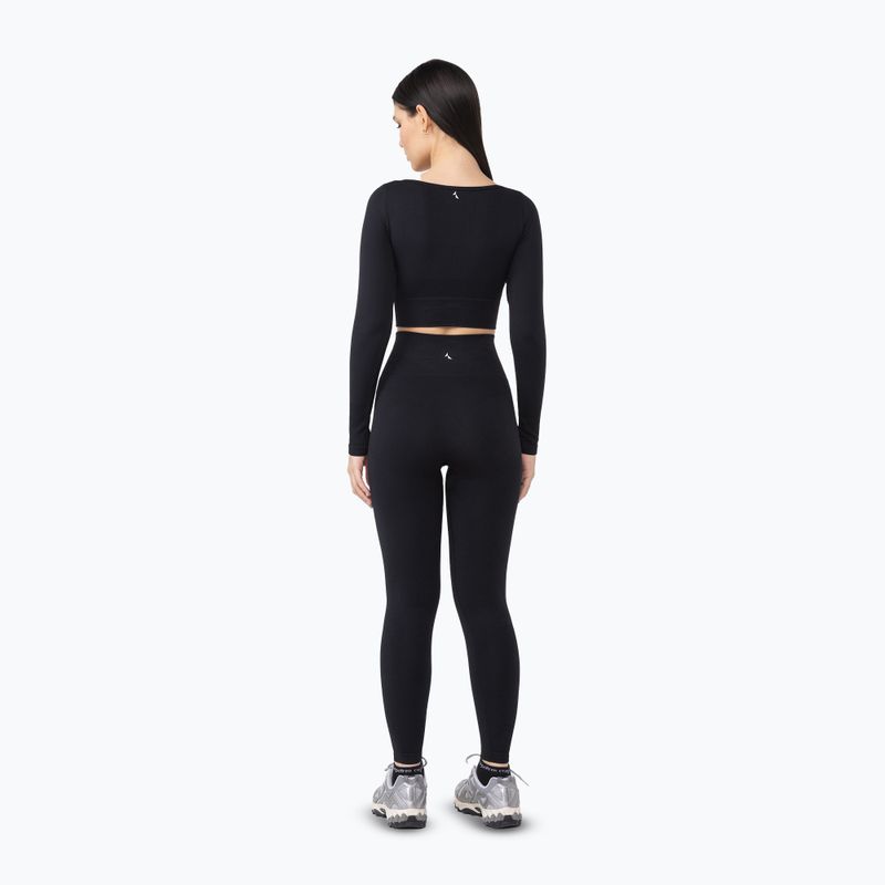 Női edző leggings Carpatree Dopamine Buzz Seamless obszidián fekete 4