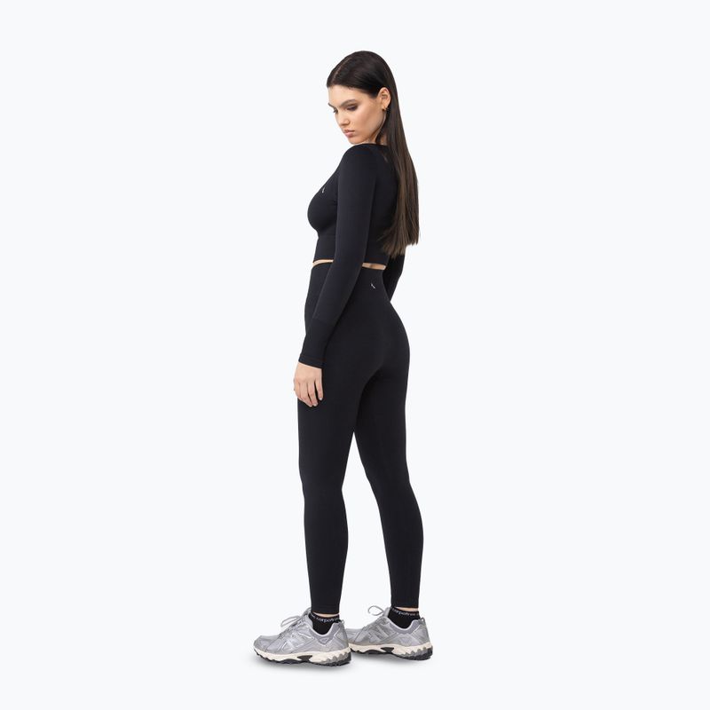Női edző leggings Carpatree Dopamine Buzz Seamless obszidián fekete 5