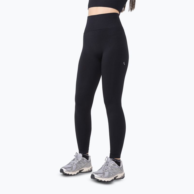Női edző leggings Carpatree Dopamine Buzz Seamless obszidián fekete 6