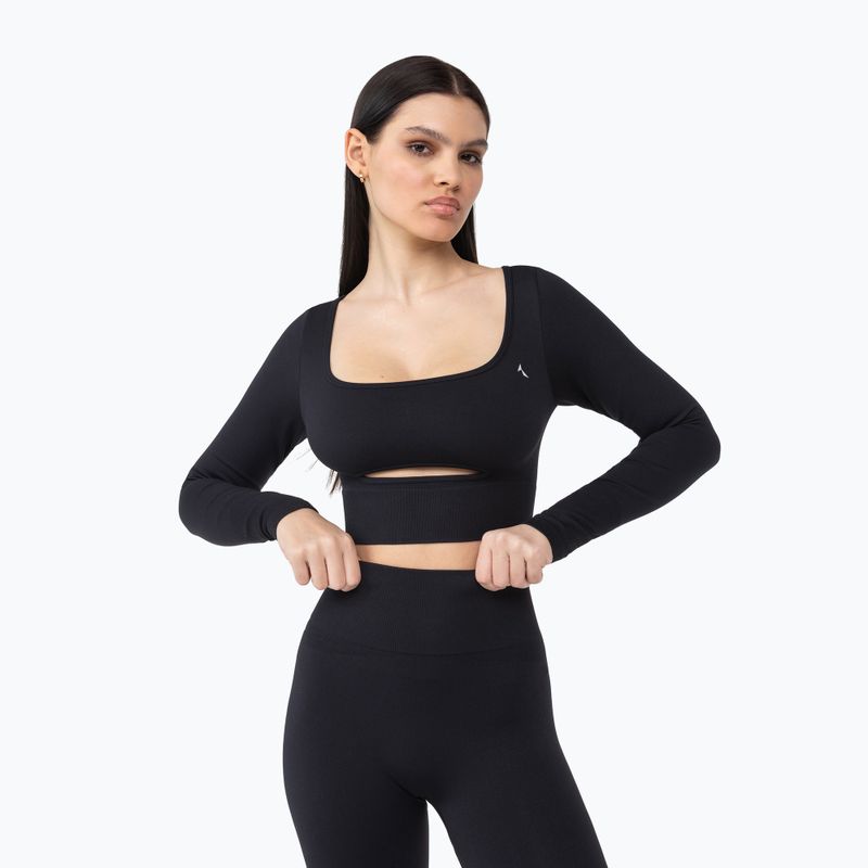 Női edző leggings Carpatree Dopamine Buzz Seamless obszidián fekete 7