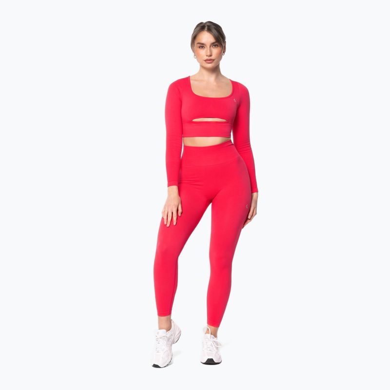 Női hosszú ujjú edzőfelső Carpatree Dopamine Buzz Seamless coral paradise pink 2
