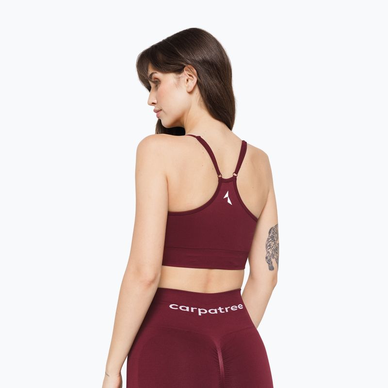 Edzőmelltartó Carpatree Allure Seamless burgundy 2