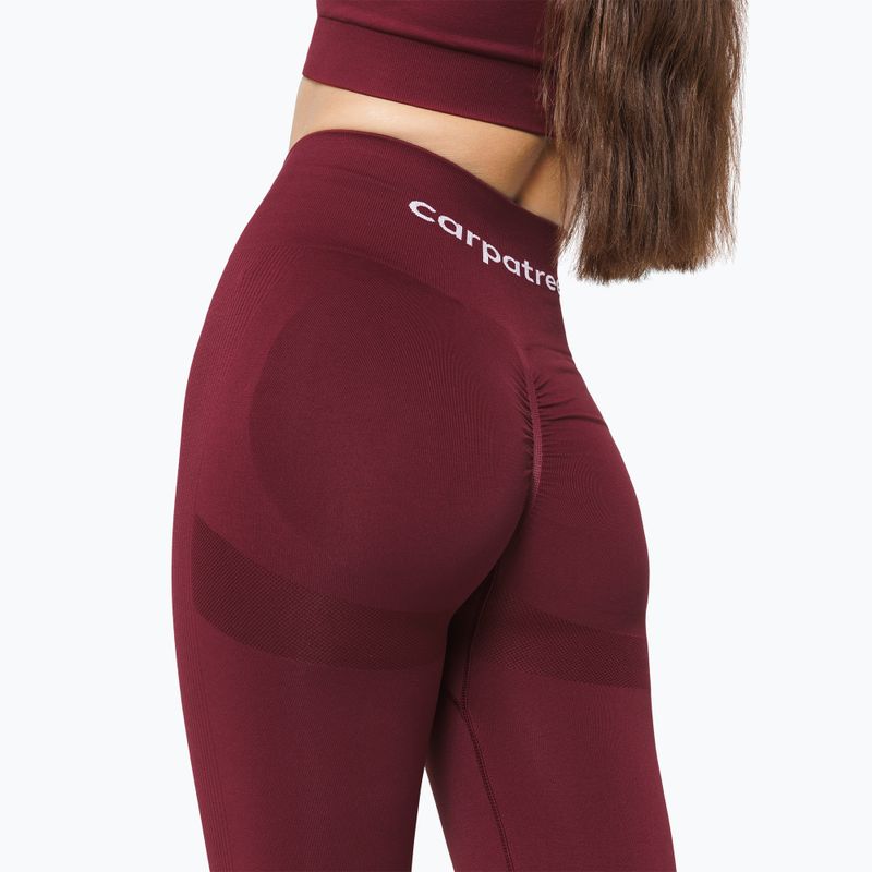 Női edző leggings Carpatree Allure Seamless burgundy 5