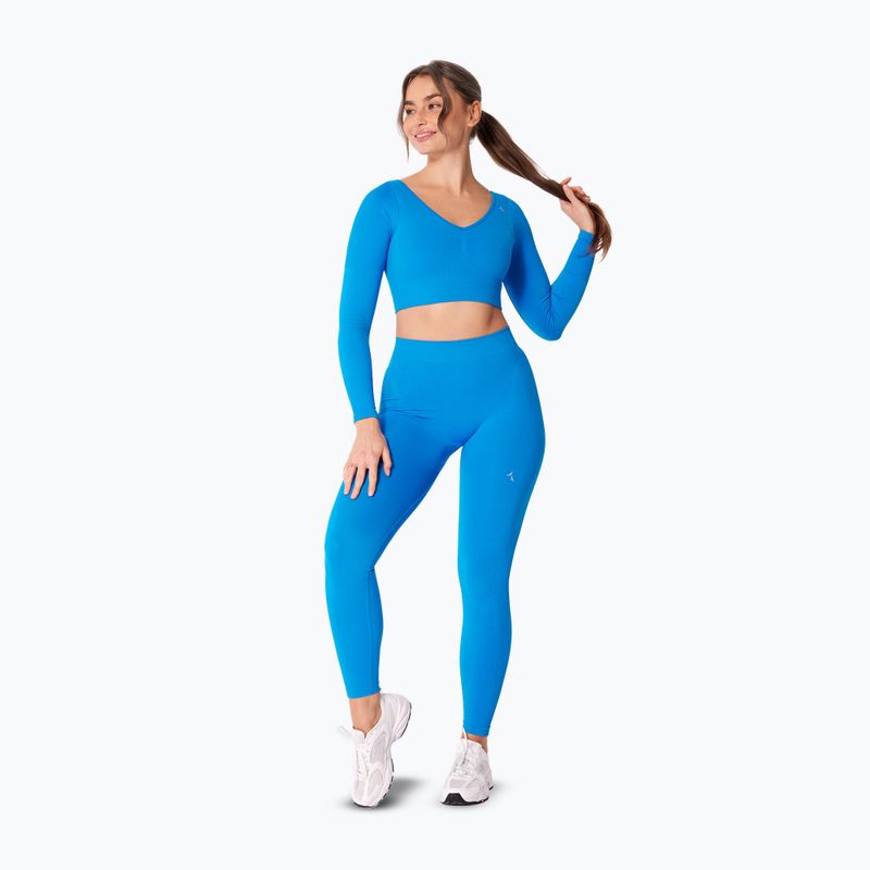 Női edző hosszú ujjú felső Carpatree Eris Seamless electric blue 2