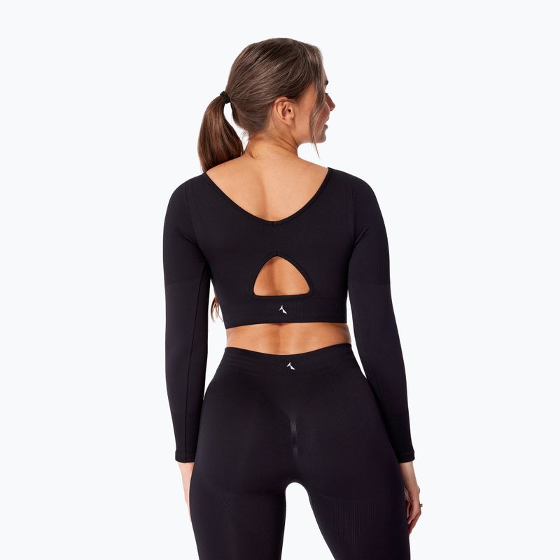 Női edző hosszú ujjú felső Carpatree Eris Seamless orchid black 3