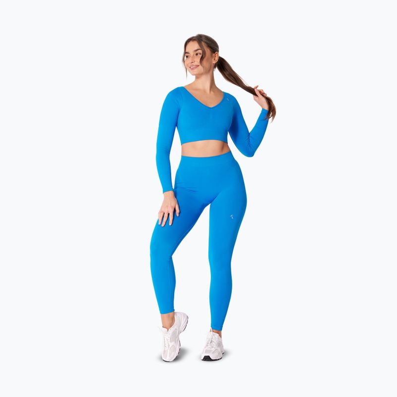 Női edző leggings Carpatree Eris Seamless electric blue 2