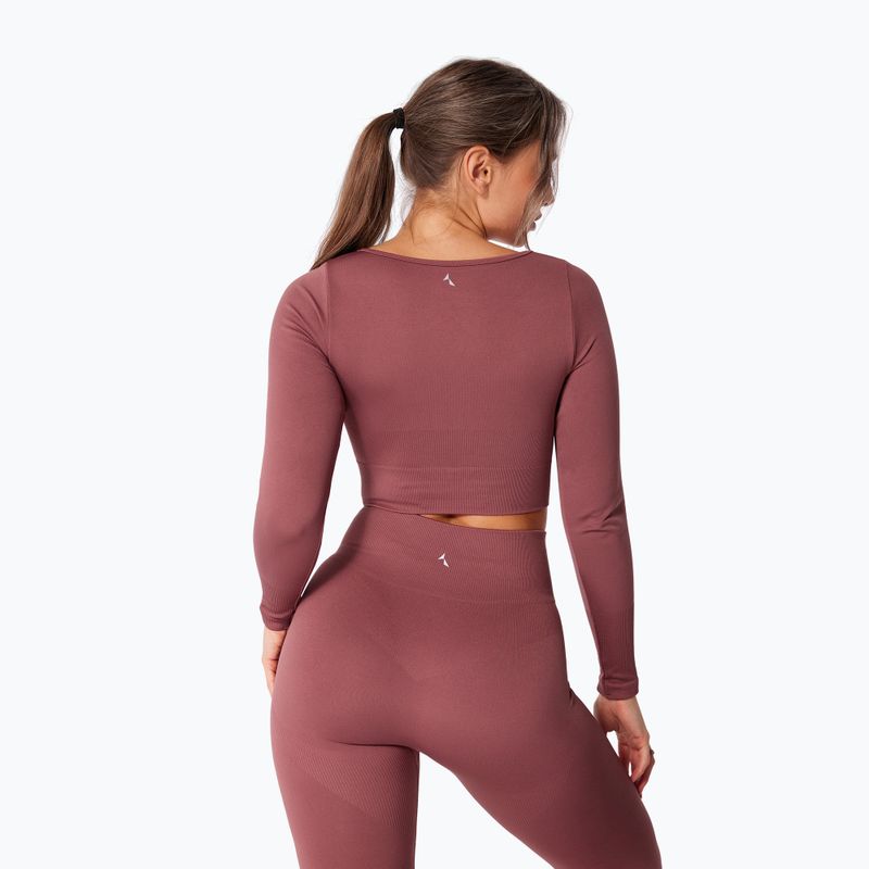 Női edző hosszú ujjú felső Carpatree Dopamine Buzz Seamless rose/brown 2