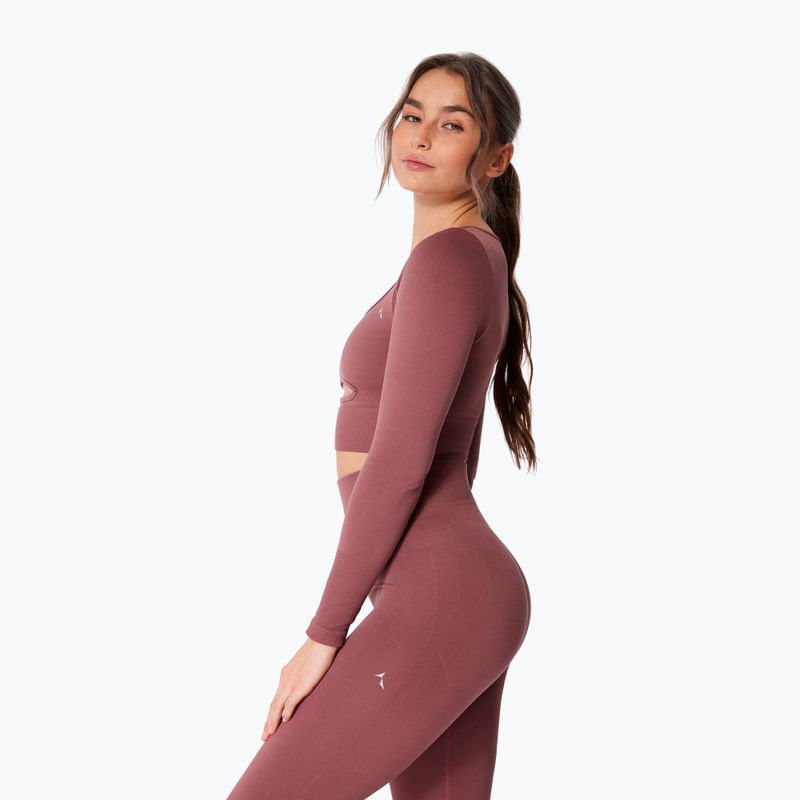 Női edző hosszú ujjú felső Carpatree Dopamine Buzz Seamless rose/brown 3