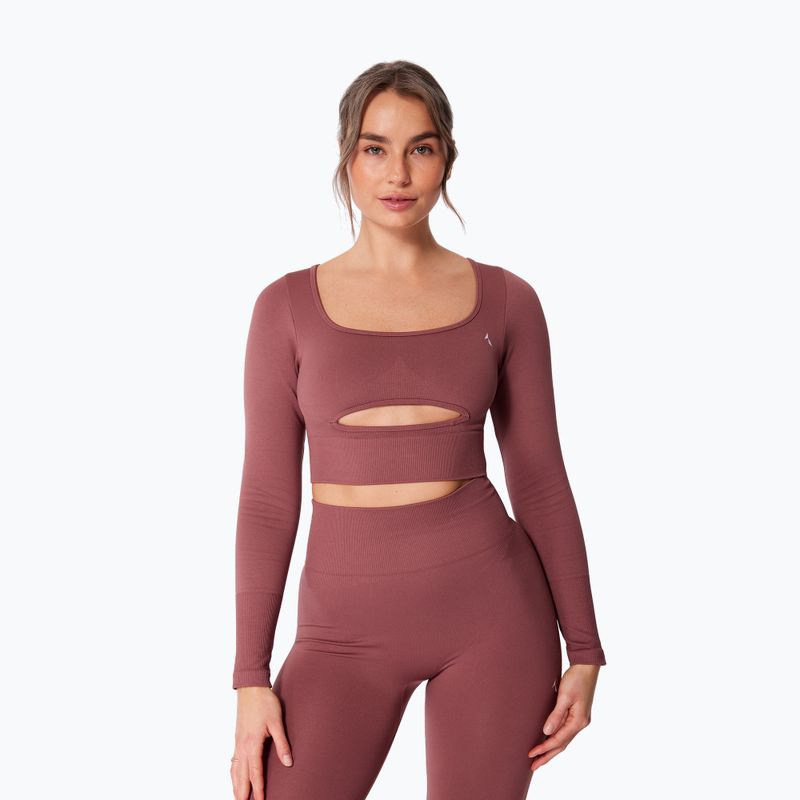 Női edző hosszú ujjú felső Carpatree Dopamine Buzz Seamless rose/brown 6