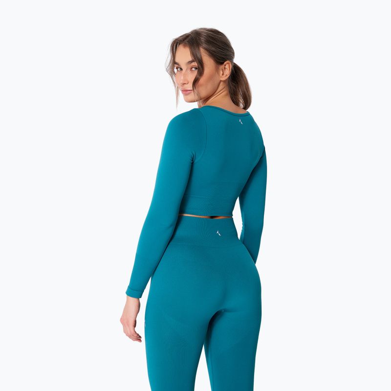 Női edző hosszú ujjú felső Carpatree Dopamine Buzz Seamless petrol green 2