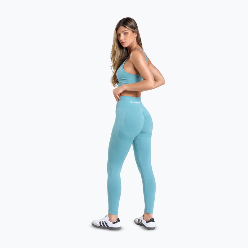 Női edző leggings Carpatree Allure Seamless milky blue 4