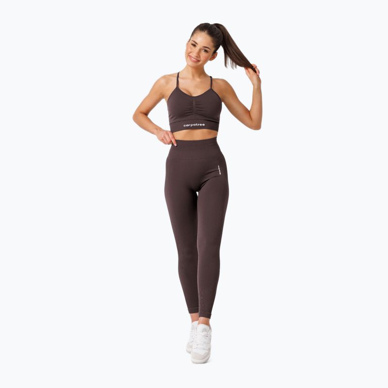 Női edző leggings Carpatree Allure Seamless berry brown 2