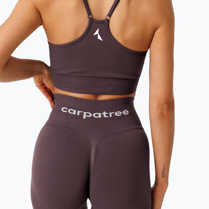 Női edző leggings Carpatree Allure Seamless berry brown 5