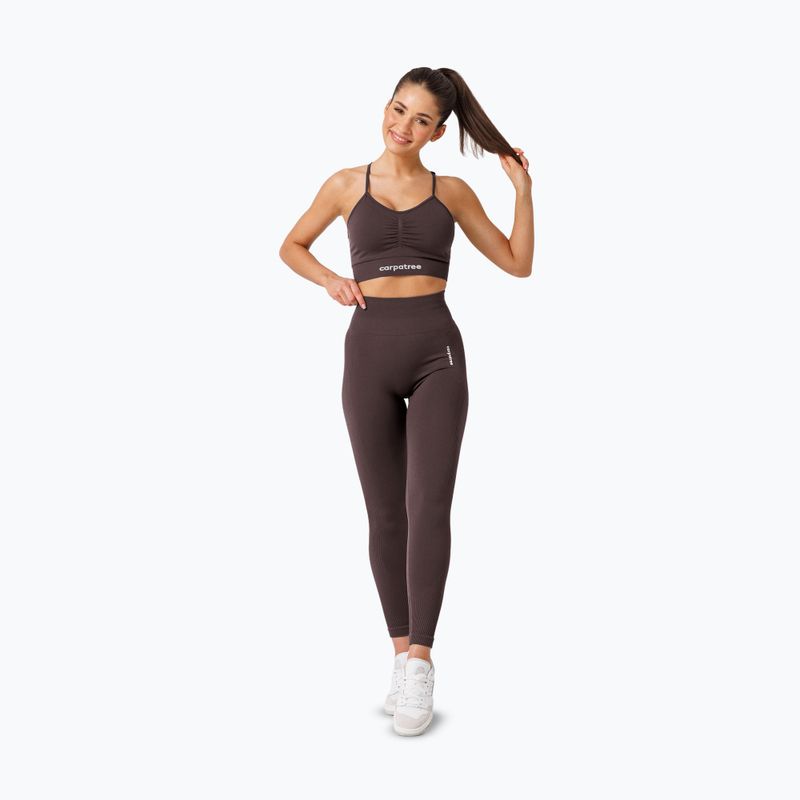 Edzőmelltartó Carpatree Allure Seamless berry brown 2