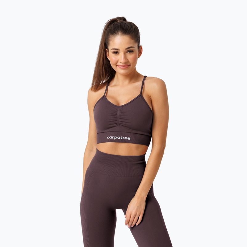 Edzőmelltartó Carpatree Allure Seamless berry brown 4