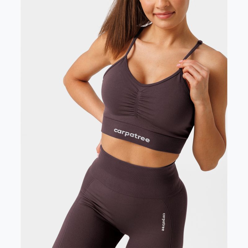 Edzőmelltartó Carpatree Allure Seamless berry brown 5