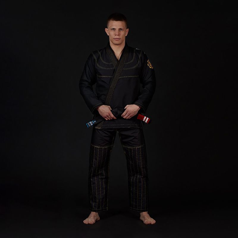 Brazilian Jiu-Jitsu GI férfiaknak Ground Game Champion 2.0 fekete GICHNEWBLAA1 2