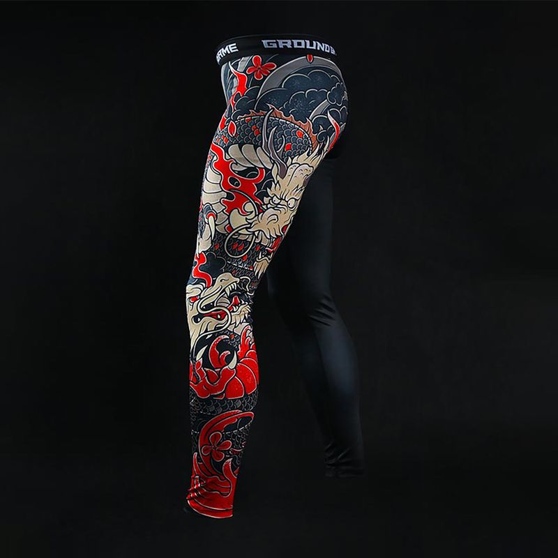 Férfi leggings Ground Game Yokai 2.0 fekete 5