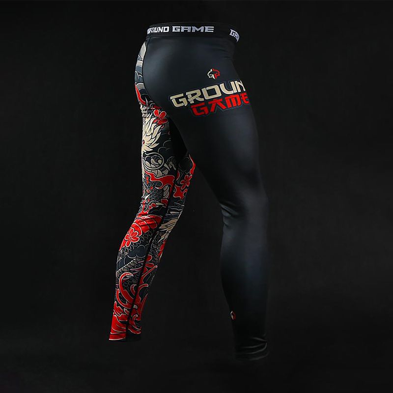 Férfi leggings Ground Game Yokai 2.0 fekete 6