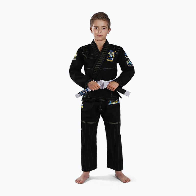 GI to BJJ gyerekeknek Ground Game Junior 3.0 fekete GIJUN3BLA00 3