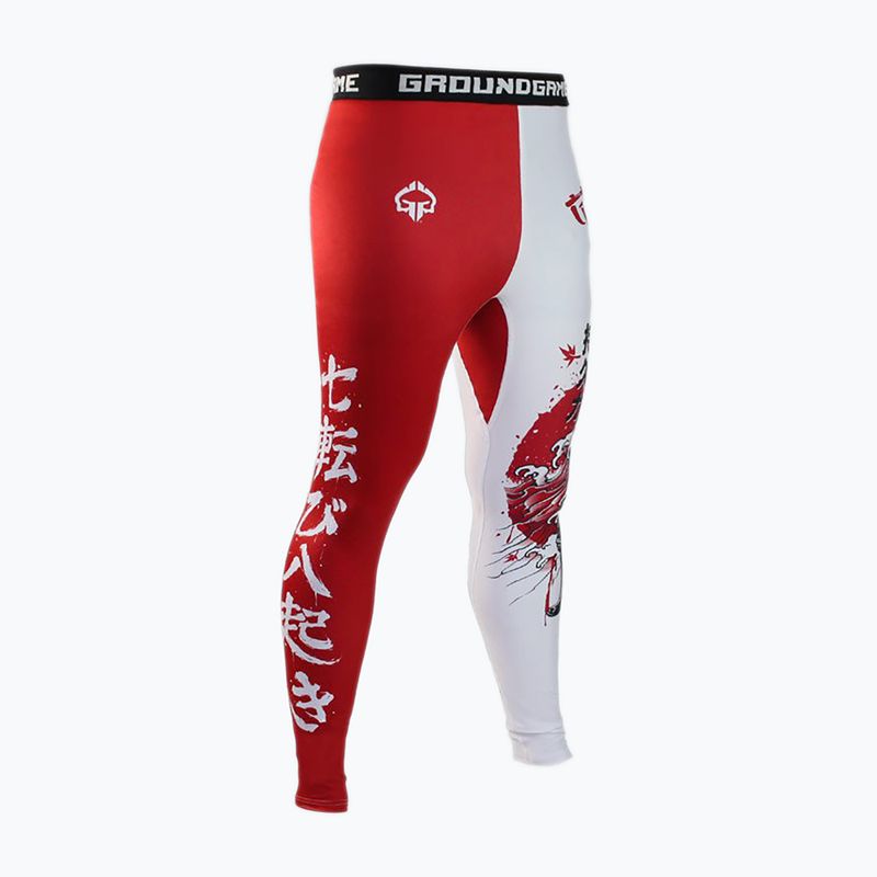 Férfi leggings Ground Game Kettei piros és fehér 2