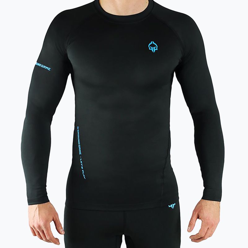 Férfi Rashguard Ground Game Athletic 3.0 hosszú ujjú fekete RASHATH3LSS RASHATH3LSS