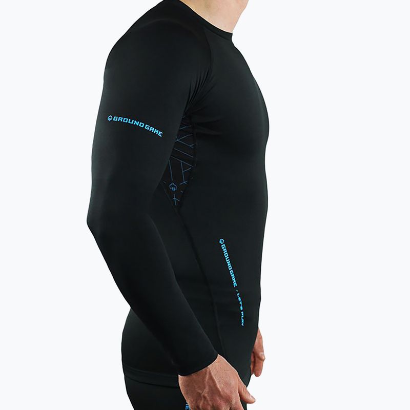 Férfi Rashguard Ground Game Athletic 3.0 hosszú ujjú fekete RASHATH3LSS RASHATH3LSS 2