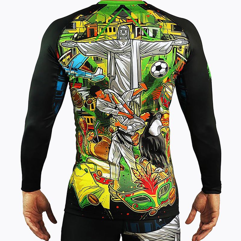 Férfi Ground Game Brasil hosszú ujjú Rashguard szín 21RASHBRALSS