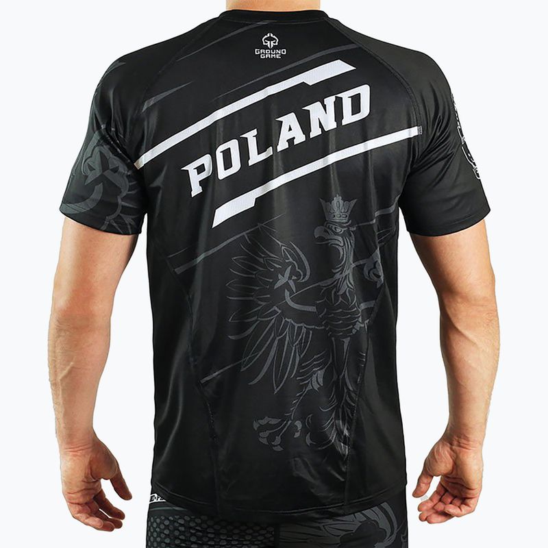 Férfi edzőpóló GroundGame Lengyelország fekete 21TRTSHPOLS 21TRTSHPOLS 2