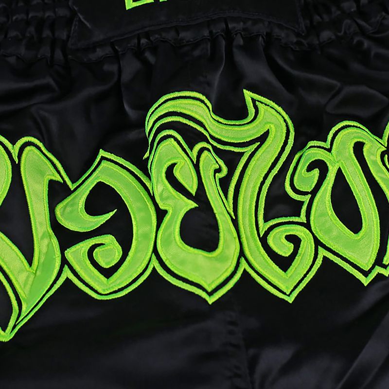 Férfi Ground Game Muay Thai Neon edző rövidnadrág fekete/zöld neon 5