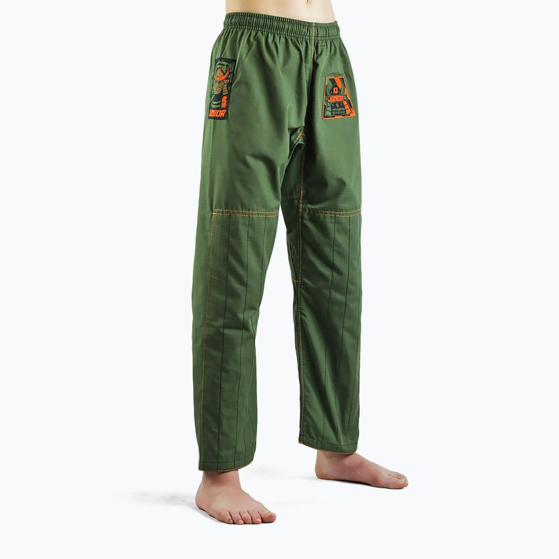 GI a brazil Jiu-Jitsu gyerekeknek GroundGame Junior 3.0 zöld GIJUN3PIN02 5