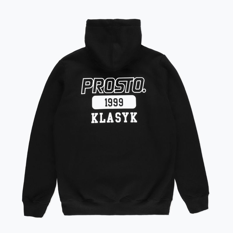 Férfi PROSTO Plelog kapucnis pulóver fekete KL222MSWE2013 2