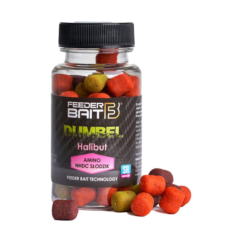 Dumbells Feeder Bait Halibut piros/sárga/lila FB5-2
