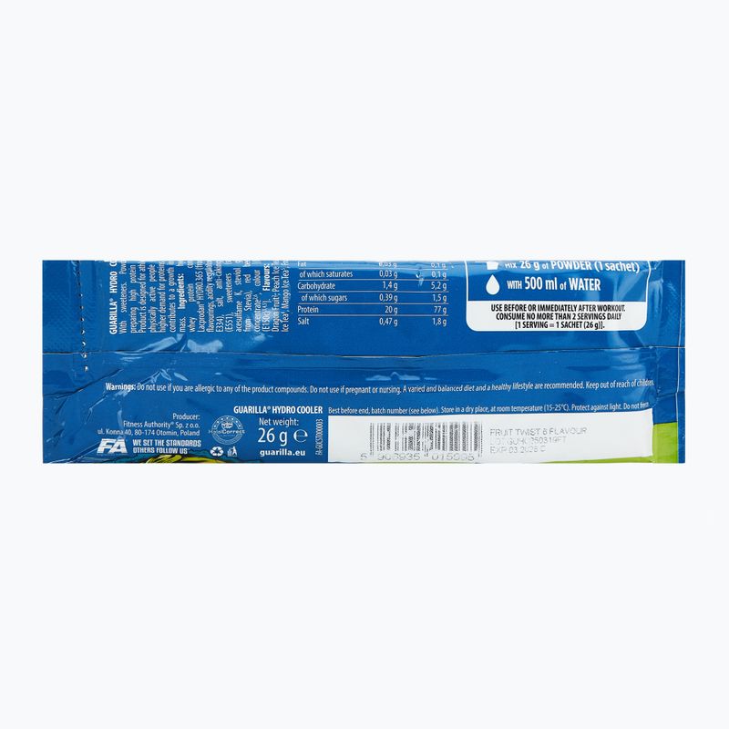 Fitness Authority Guarilla Hydro Cooler 26 g gyümölcs twist fehérje kiegészítés 2