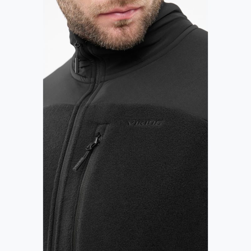 Férfi polár pulóver Viking Migano black 4