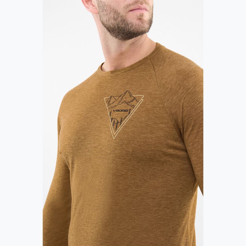 Férfi termoaktív pulóver Viking Andali barna 4