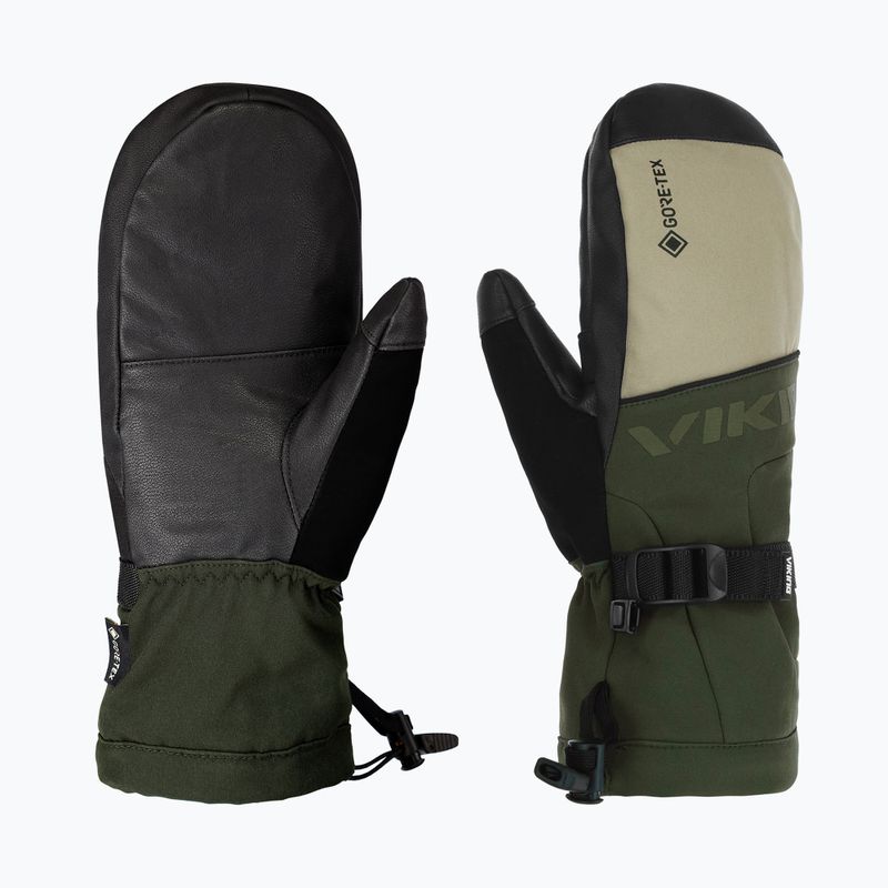 Férfi síkesztyű Viking Hudson Gore-Tex Mitten olive/beige