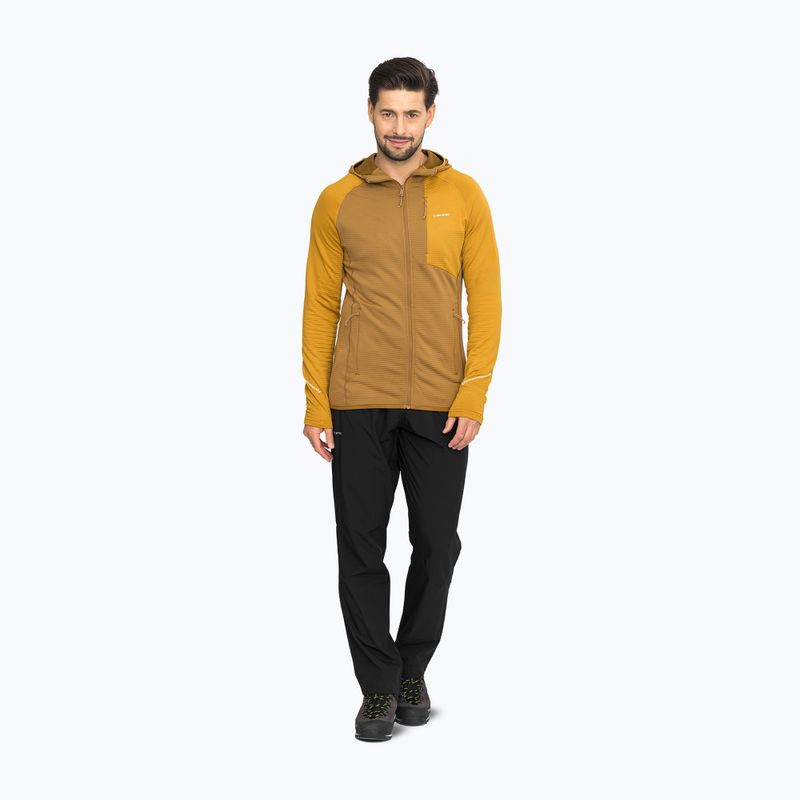 Férfi trekking pulóver Viking Birger Hoodie light brown/yellow 2