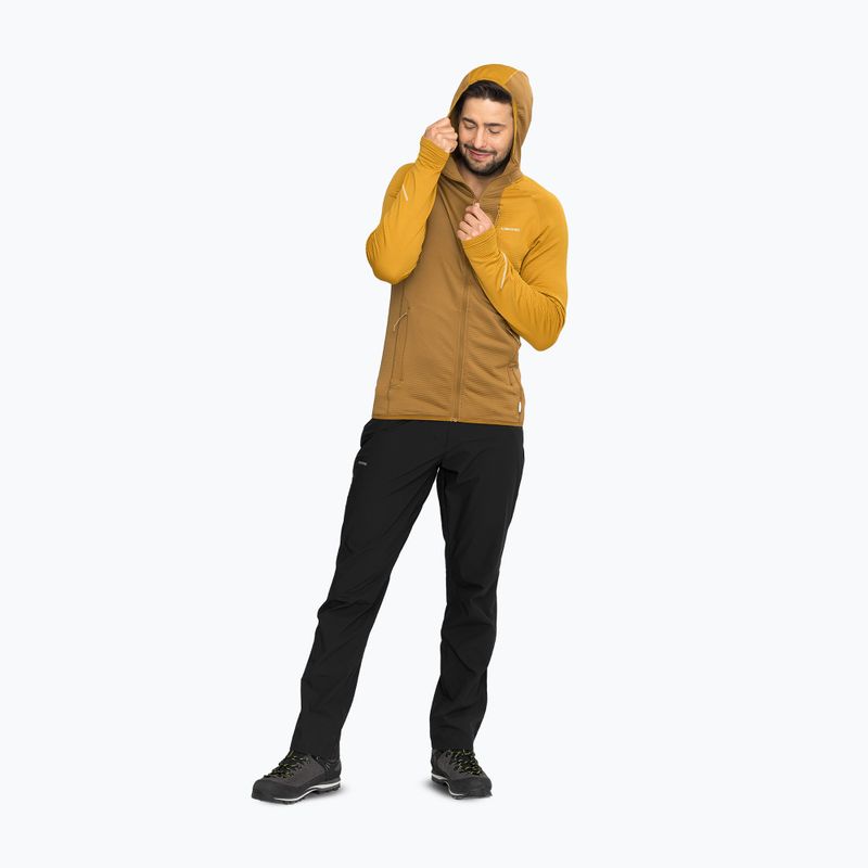 Férfi trekking pulóver Viking Birger Hoodie light brown/yellow 4
