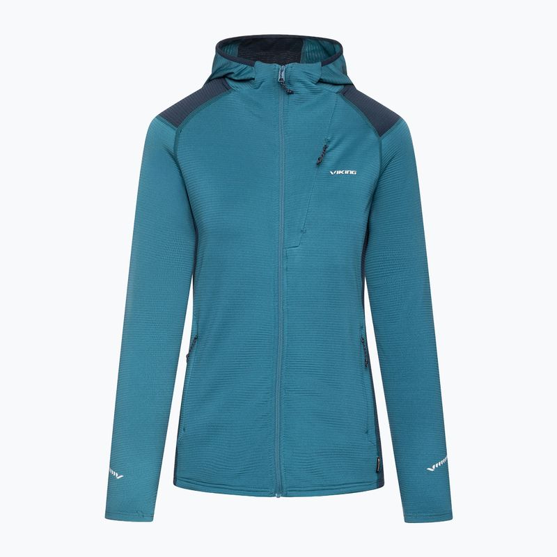 Női túra pulóver Viking Birger Hoodie blue/navy 8