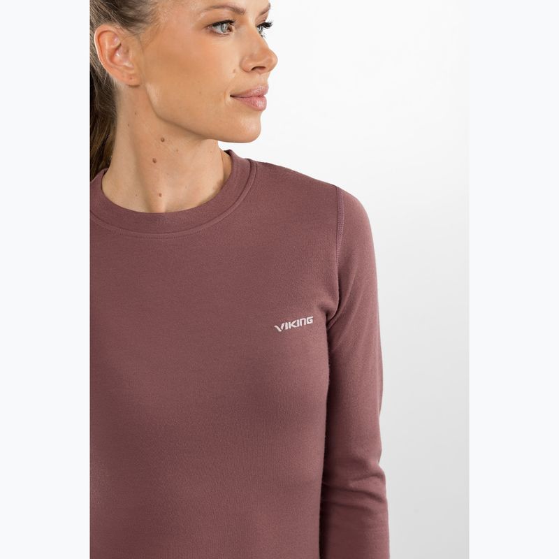 Női thermo fehérnemű szett Viking Meriboo Base Layer pink 4